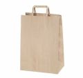Flat Saplı Kraft Kağıt Çanta 28x17x29 cm - 250 Adet (Koli)