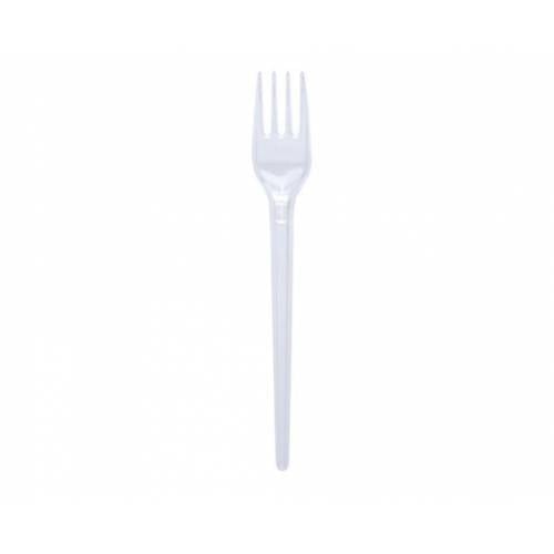 Plastik Çatal Şeffaf (Ekonomik) - 100 Adet x 50 Paket (Koli)