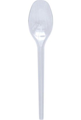 Plastik Kaşık Şeffaf (Eko) - 100 Adet x 50 Paket (Koli)