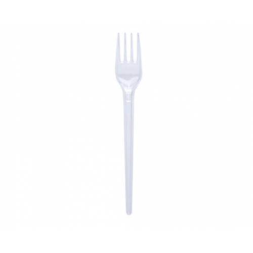 Plastik Çatal Şeffaf (Ekonomik) - 100 Adet (Paket)