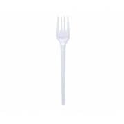 Plastik Çatal Şeffaf (Ekonomik) - 100 Adet (Paket)
