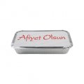 3 Bölmeli Alüminyum Kap - 100 Adet (Paket)