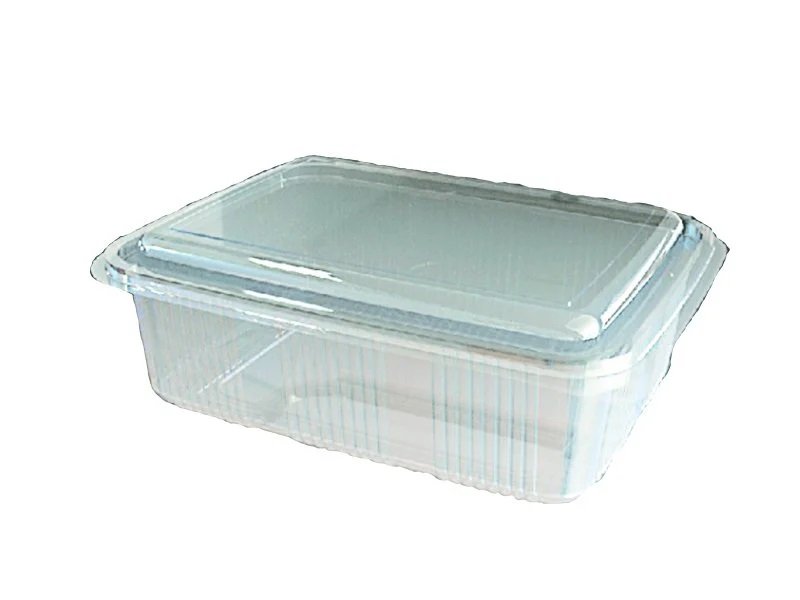 Plastik Sızdırmaz Kap Düz Kapak 1500 cc - 100 Adet (Paket)