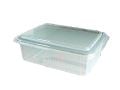 Plastik Sızdırmaz Kap Düz Kapak 1500 cc - 100 Adet x 2 Paket (Koli)