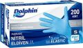 Dolphin Mavi Nitril Eldiven Pudrasız Mavi (S) 100 Adet x 20 Paket (Koli)