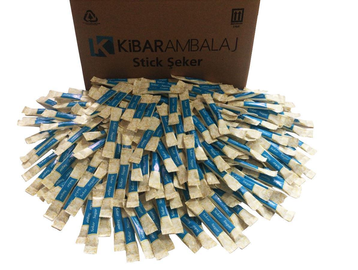Stick Beyaz Şeker 2.5 gr - 1000 Adet (Koli)