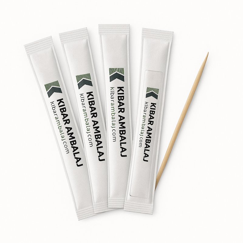 Markanıza Özel Logo Basklı Kağıtlı Kürdan