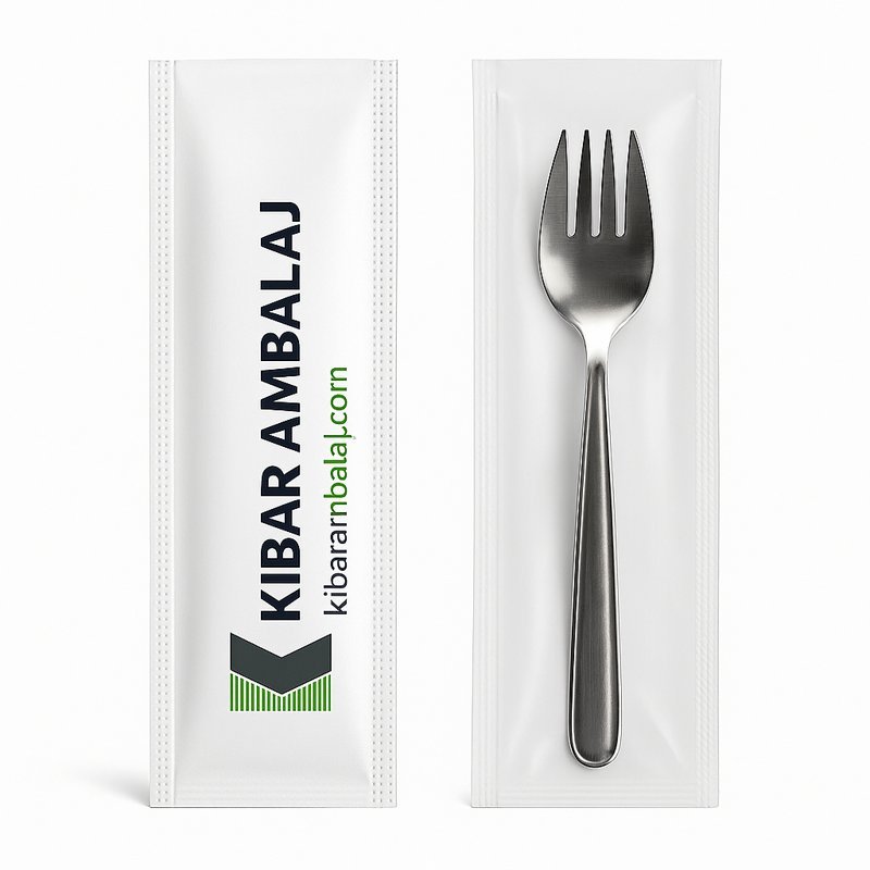 Markanıza Özel Logo Baskılı Çatal Bıçak Zarfı